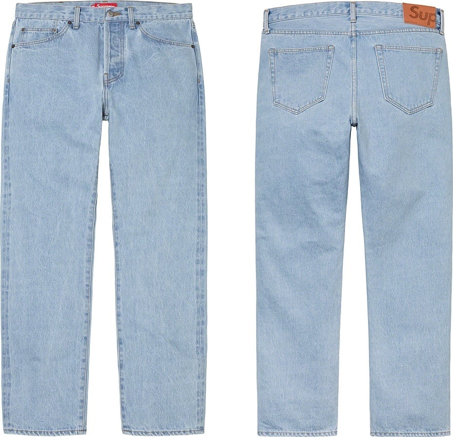 Stone Wash Slim Jean
